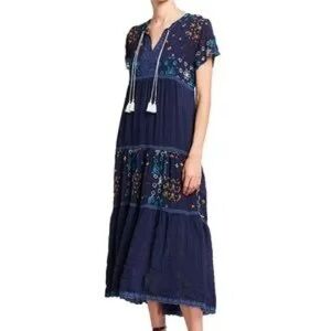 Johnny Was Sarai Embroidered Dress